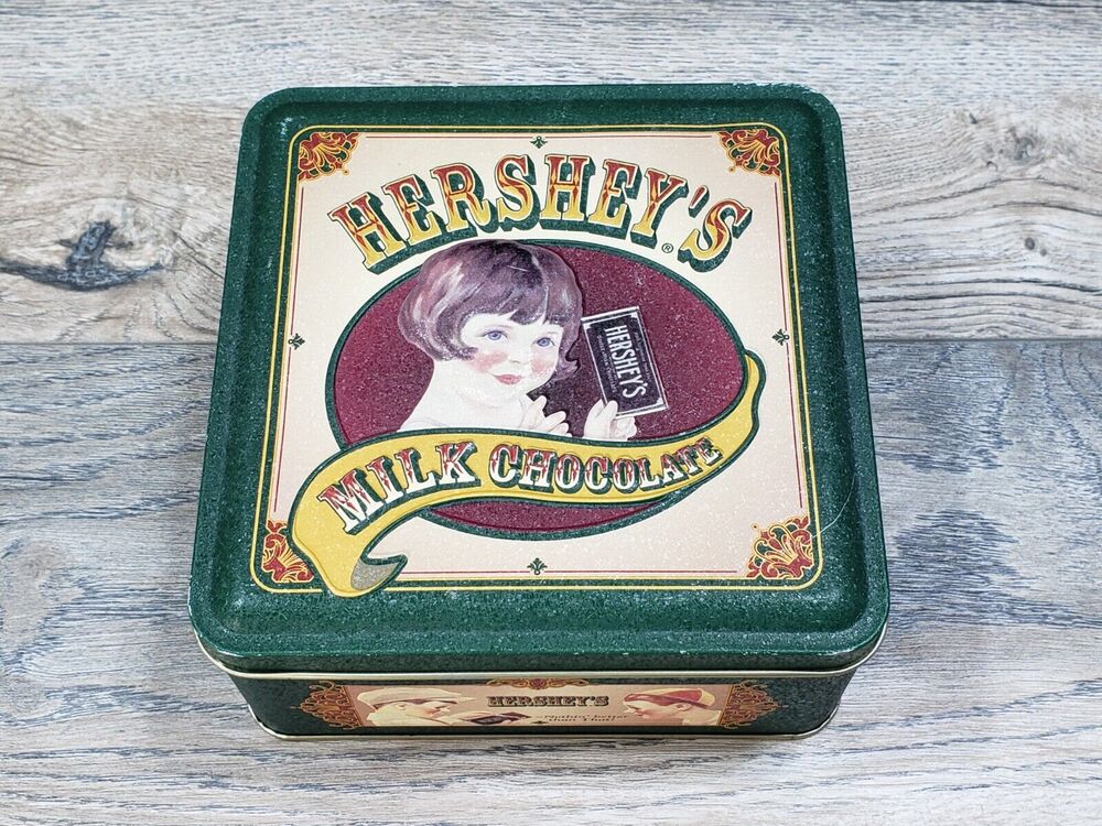 Hershey's Milk Chocolate Metal Tin Box Collectible Vintage Edition #5 1999 Empty